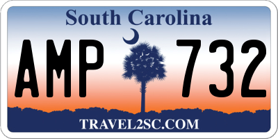 SC license plate AMP732