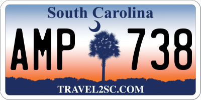 SC license plate AMP738