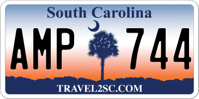 SC license plate AMP744