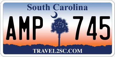 SC license plate AMP745