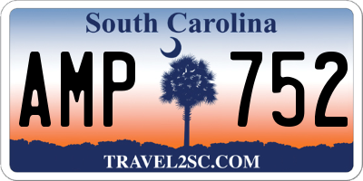 SC license plate AMP752