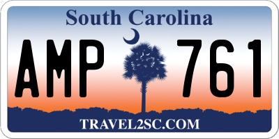 SC license plate AMP761