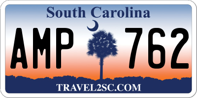 SC license plate AMP762