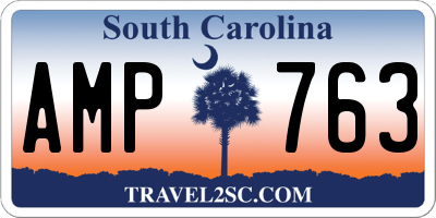 SC license plate AMP763