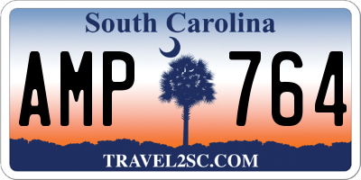SC license plate AMP764