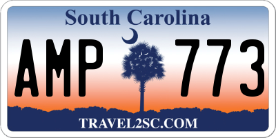 SC license plate AMP773
