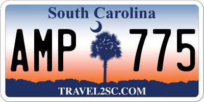 SC license plate AMP775