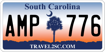 SC license plate AMP776