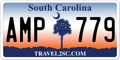 SC license plate AMP779