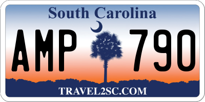 SC license plate AMP790