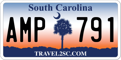 SC license plate AMP791