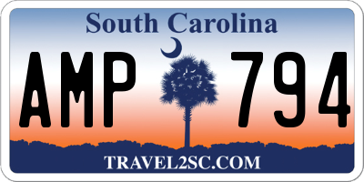 SC license plate AMP794