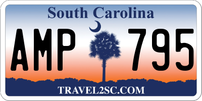 SC license plate AMP795