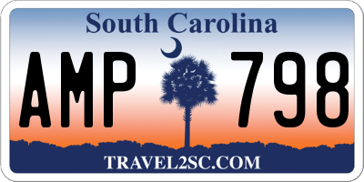 SC license plate AMP798