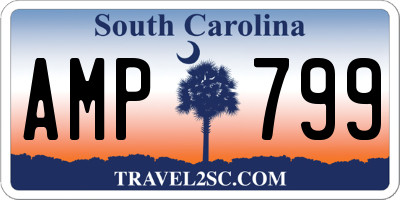 SC license plate AMP799