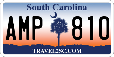 SC license plate AMP810