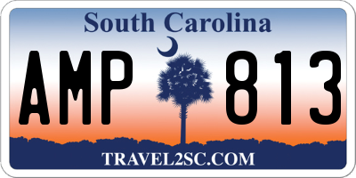 SC license plate AMP813