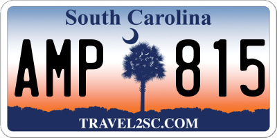 SC license plate AMP815