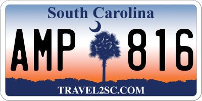 SC license plate AMP816