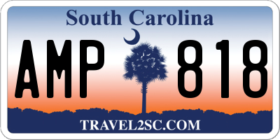 SC license plate AMP818