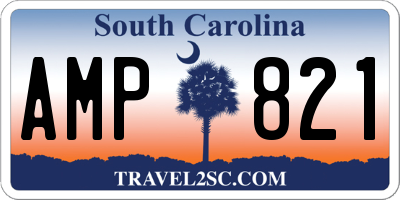 SC license plate AMP821