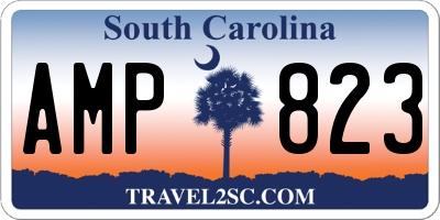 SC license plate AMP823