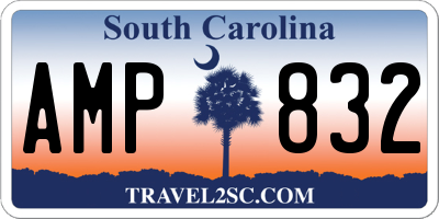 SC license plate AMP832