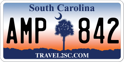 SC license plate AMP842