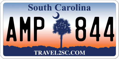 SC license plate AMP844