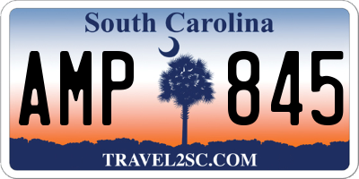 SC license plate AMP845