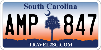 SC license plate AMP847