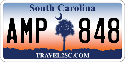 SC license plate AMP848