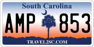 SC license plate AMP853