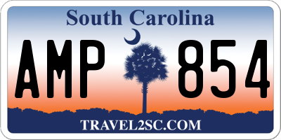 SC license plate AMP854