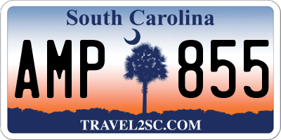 SC license plate AMP855
