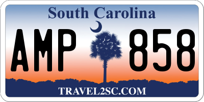 SC license plate AMP858