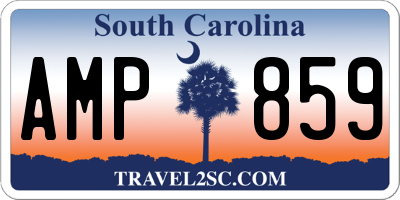 SC license plate AMP859