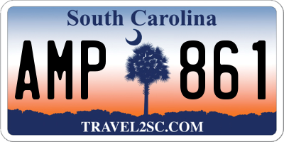 SC license plate AMP861