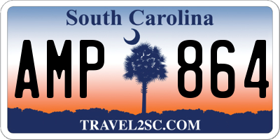 SC license plate AMP864