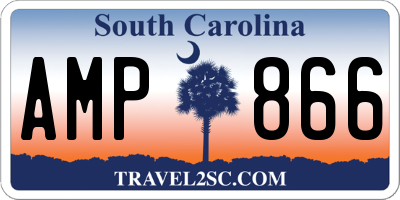 SC license plate AMP866
