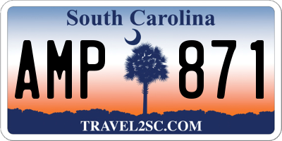 SC license plate AMP871