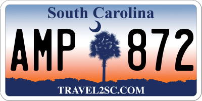 SC license plate AMP872