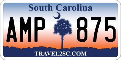 SC license plate AMP875