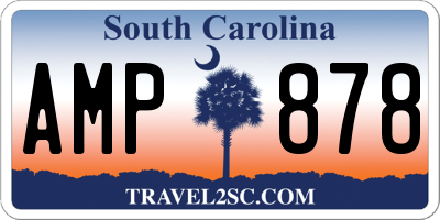 SC license plate AMP878