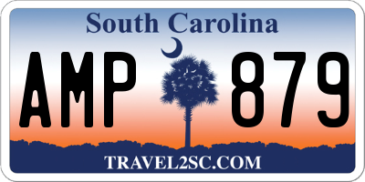 SC license plate AMP879