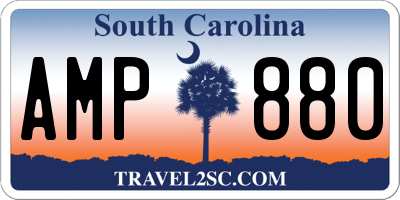 SC license plate AMP880