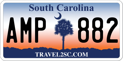 SC license plate AMP882