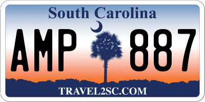 SC license plate AMP887