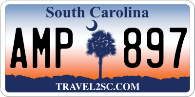 SC license plate AMP897
