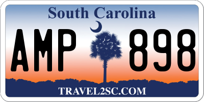 SC license plate AMP898